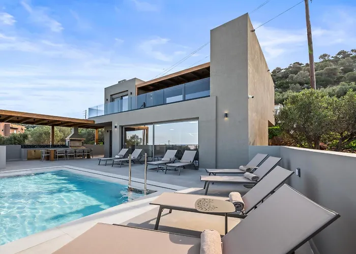 Grand - 6bd With Private Pool - Temma Herszonisszosz